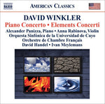 the album cover for Winkler / Panizza / Rabinova / Meylemans - Piano Concerto / Elements Concerti