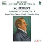 the album cover for Rainer Trost - Schubert's Friend's 3