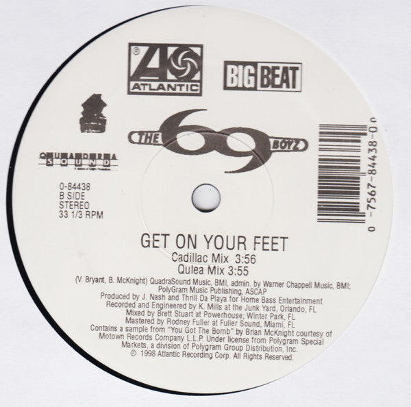 The 69 Boyz* Featuring Lana (11) : Get On Your Feet (Remixes) (12")