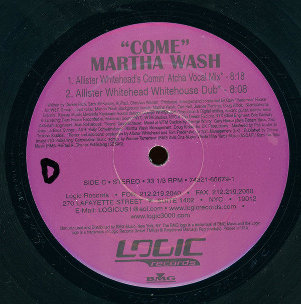 Martha Wash : Come (2x12", Ltd)