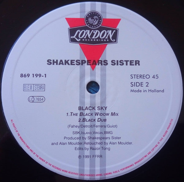 Shakespear's Sister : Goodbye Cruel World (12")