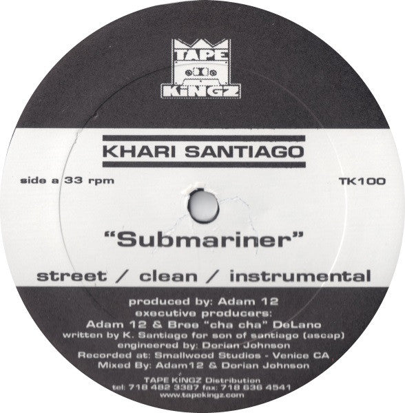 Khari Santiago* : Submariner / Flashin' Diamonds (12")