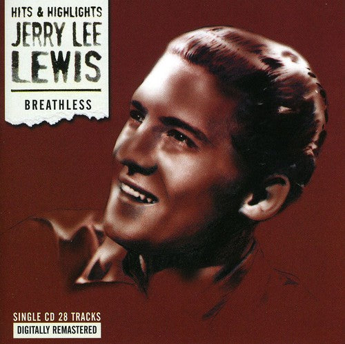 the album cover for Jerry Lee Lewis - Breathless