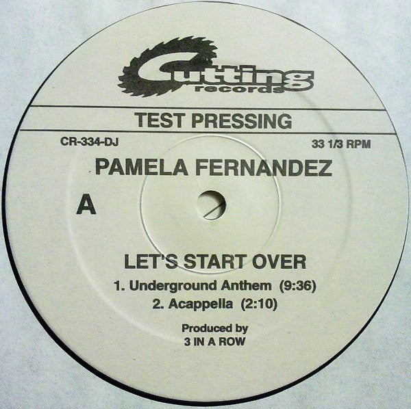 Pamela Fernandez : Let's Start Over (2x12", TP)