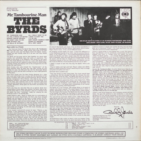 The Byrds : Mr. Tambourine Man (LP, Album)