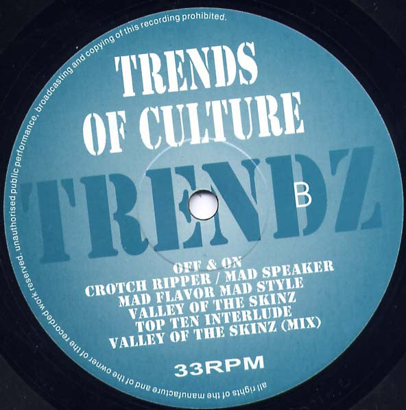 Trends Of Culture : Trendz... (LP, Album, Unofficial)