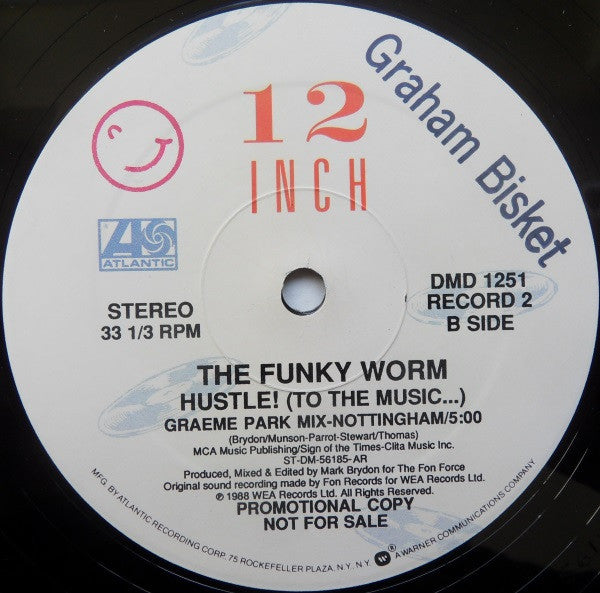 The Funky Worm* : Hustle! (To The Music...) (2x12", Promo)
