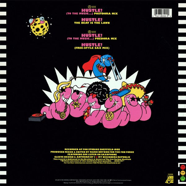 The Funky Worm* : Hustle! (To The Music...) (2x12", Promo)