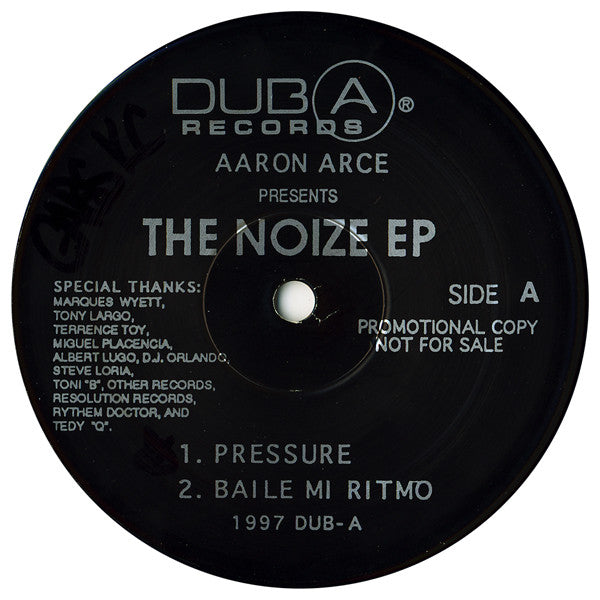 Aaron Arce : The Noize EP (12", EP, Promo)