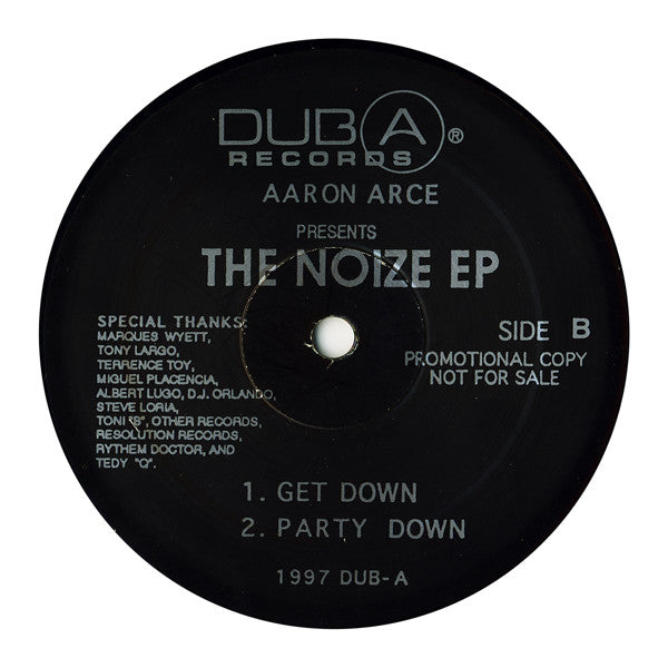 Aaron Arce : The Noize EP (12", EP, Promo)