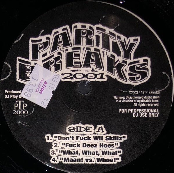 Various : Party Breaks 2001 (12")