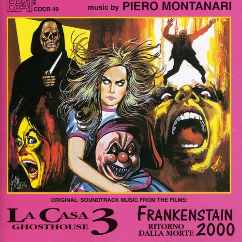 the album cover for La Casa 3 / Frankenstein / OST - La Casa 3 (Ghosthouse) / Frankenstein 2000: Ritorno Dalla Morte (Original Soundtracks)