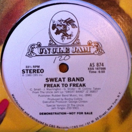 Sweat Band / Phillippe Wynne* : Freak To Freak/ Never Gonna Tell It (12", Promo)