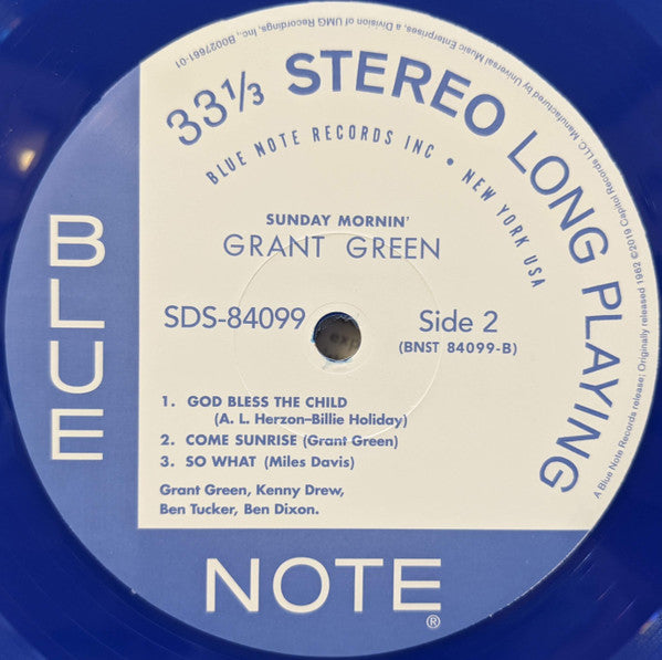 Grant Green : Sunday Mornin' (LP, Album, Ltd, RE, Blu)