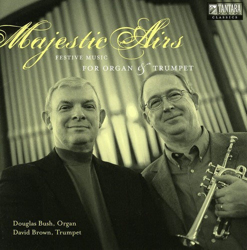 the album cover for David Brown - Majestic Airs: Festive Music