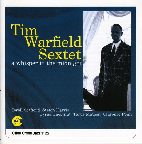 the album cover for Tim Warfield - Whisper in Midnight