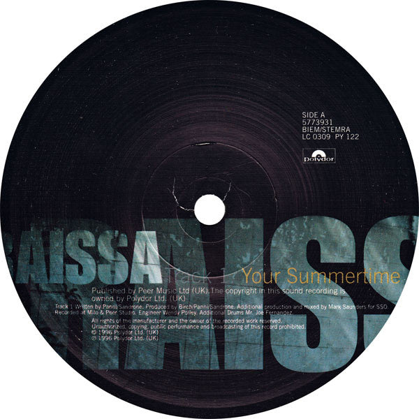 Raissa : Your Summertime (12")