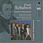 the album cover for F. SCHUBERT - String Quartets 4