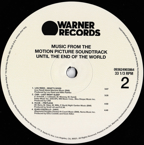 Various : Until The End Of The World (Music From The Motion Picture Soundtrack) (2xLP, Album, Ltd)