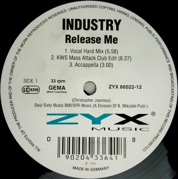 Industry : Release Me (12")