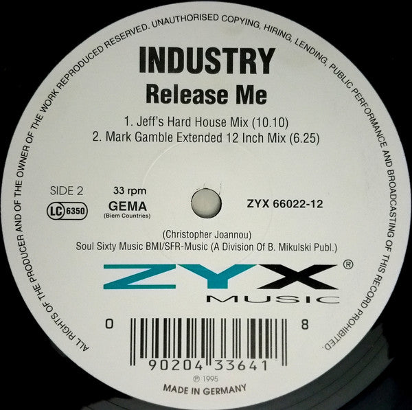 Industry : Release Me (12")