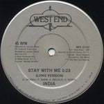 India (2) : Stay With Me (12")