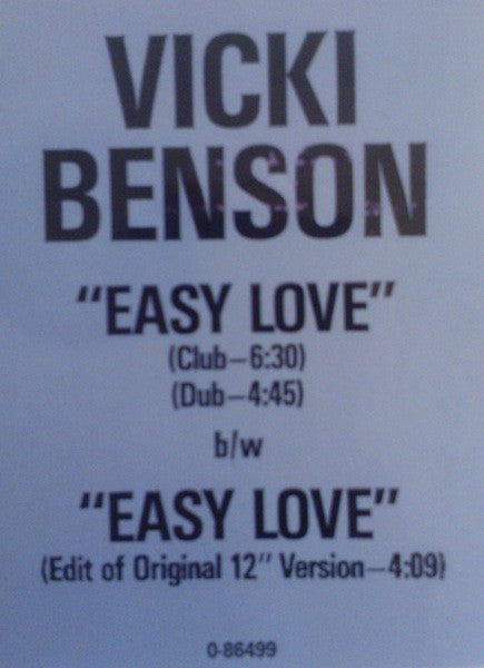 Vicki Benson* : Easy Love (12")