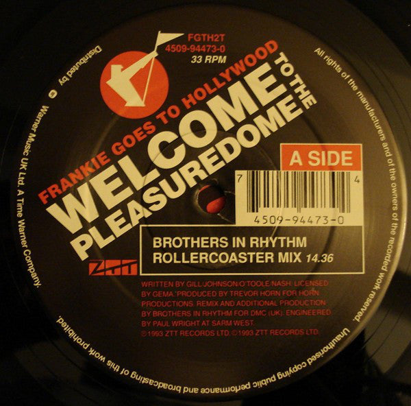 Frankie Goes To Hollywood : Welcome To The Pleasuredome (12")
