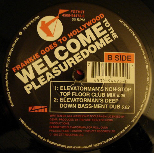 Frankie Goes To Hollywood : Welcome To The Pleasuredome (12")