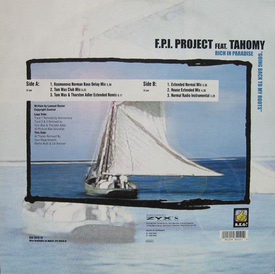 FPI Project Feat. Tahomy : Rich In Paradise (12", Maxi)