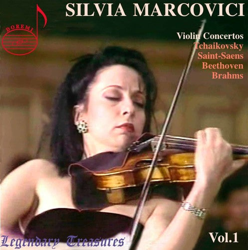the album cover for Silvia Marcovici - Violin Concertos 1