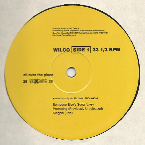 Wilco : All Over The Place (10", Promo)