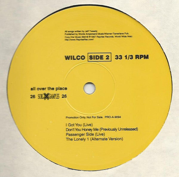 Wilco : All Over The Place (10", Promo)