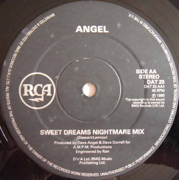 Eurythmics : Angel / Sweet Dreams Nightmare Mix (12")