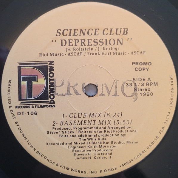 Science Club : Depression (12", Promo)
