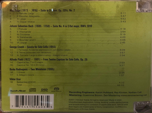 Viktor Uzur : Solo Cello (SACD, Hybrid, Multichannel, Album, Quad)