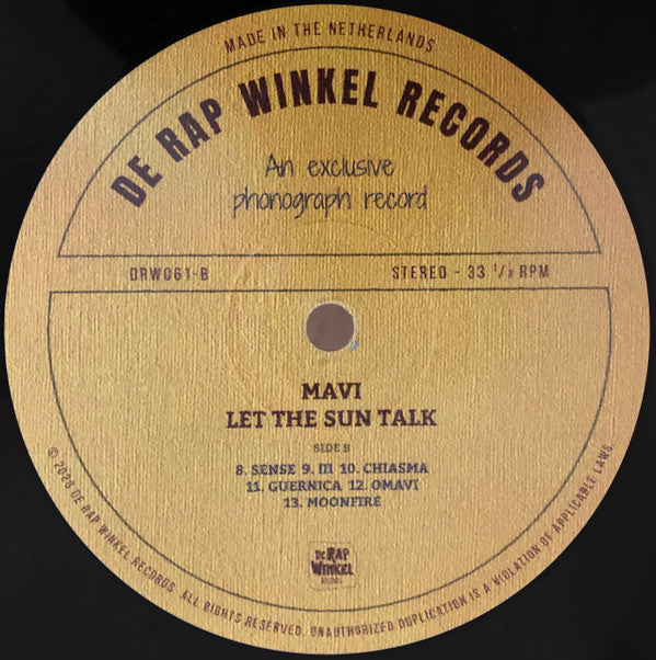 Mavi (12) : Let The Sun Talk (LP, Album, Ltd, Num)