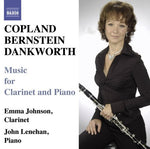 the album cover for EMMA JOHNSON - Music for Clarinet & Piano