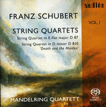 the album cover for Schubert / Mandelring Quartet - String Quartets