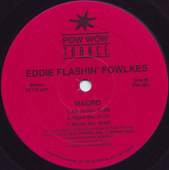 A.E.S. / Eddie "Flashin" Fowlkes* : Music In My Head / Macro (12")