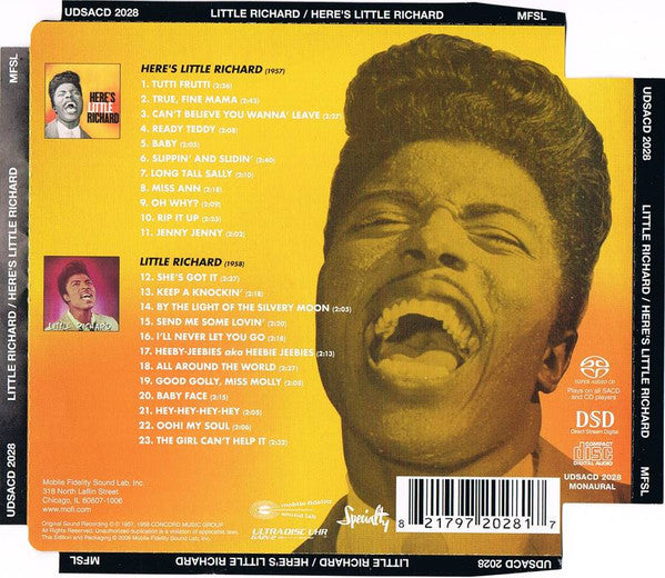 Little Richard : Here's Little Richard / Little Richard (SACD, Hybrid, Comp, Mono, M/Print, RM)