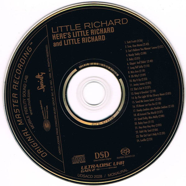 Little Richard : Here's Little Richard / Little Richard (SACD, Hybrid, Comp, Mono, M/Print, RM)