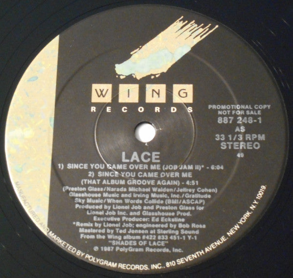 Shades Of Lace : Since You Came Over Me (12", Promo)