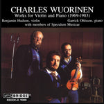 the album cover for Benjamin Hudson - Works for Violin & Piano