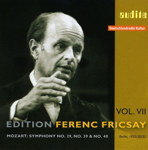 the album cover for W.A. Mozart - Edition Ferenc Fricsay 7: Sym No. 29 39 & 40