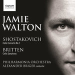 the album cover for The Philharmonia Orchestra - Concerto for Cello & Orchestra / Symphony for