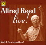 the album cover for Alfred Reed - Live: Acclamation 4
