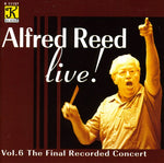 the album cover for Alfred Reed - Live: Final Recorded Concert 6