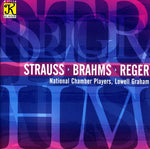 the album cover for Lowell Graham - Strauss Reger Brahms
