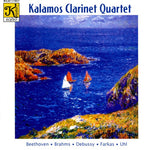 the album cover for Kalamos Clarinet / Beethoven / Monroe / Farkas - Clarinet Quartets